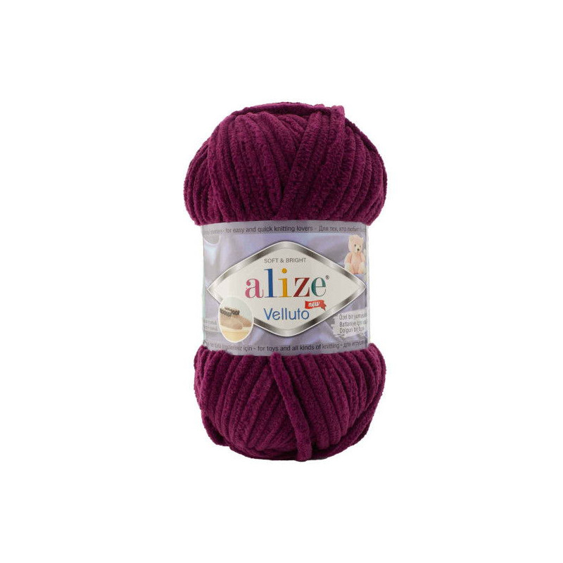 Alize Velluto 111 śliwkowy - produkt wyplatamy.pl 1