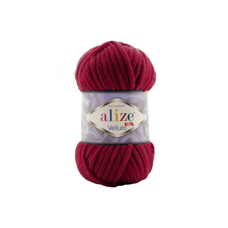 Alize Velluto 107 bordowy - produkt wyplatamy.pl 1