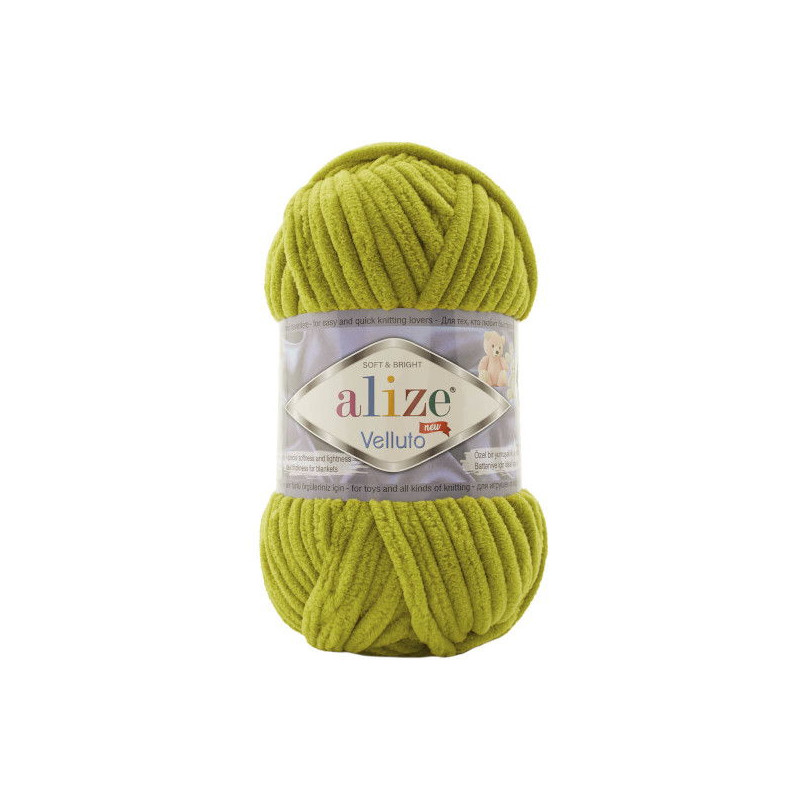 Alize Velluto 11 soczysta zieleń - Produkt wyplatamy.pl 1