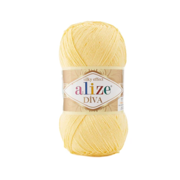 Alize Diva 187 jasny żółty