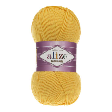 Alize Cotton Gold 216 ciemny żółty