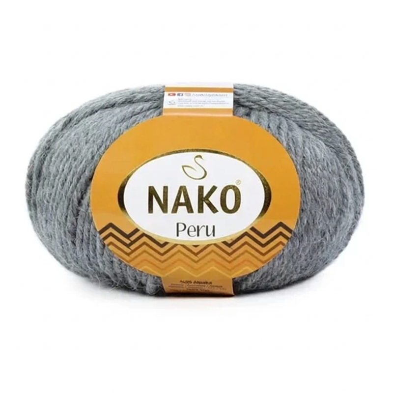 Włóczka Nako Peru 194 ciemny szary - produkt wyplatamy.pl 1