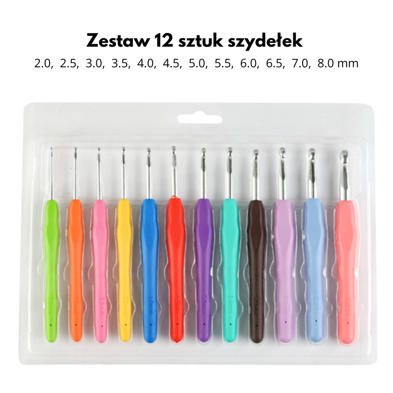 Zestaw szydełek z plastikowymi rączkami 2-10 mm - Produkt wyplatamy.pl 1