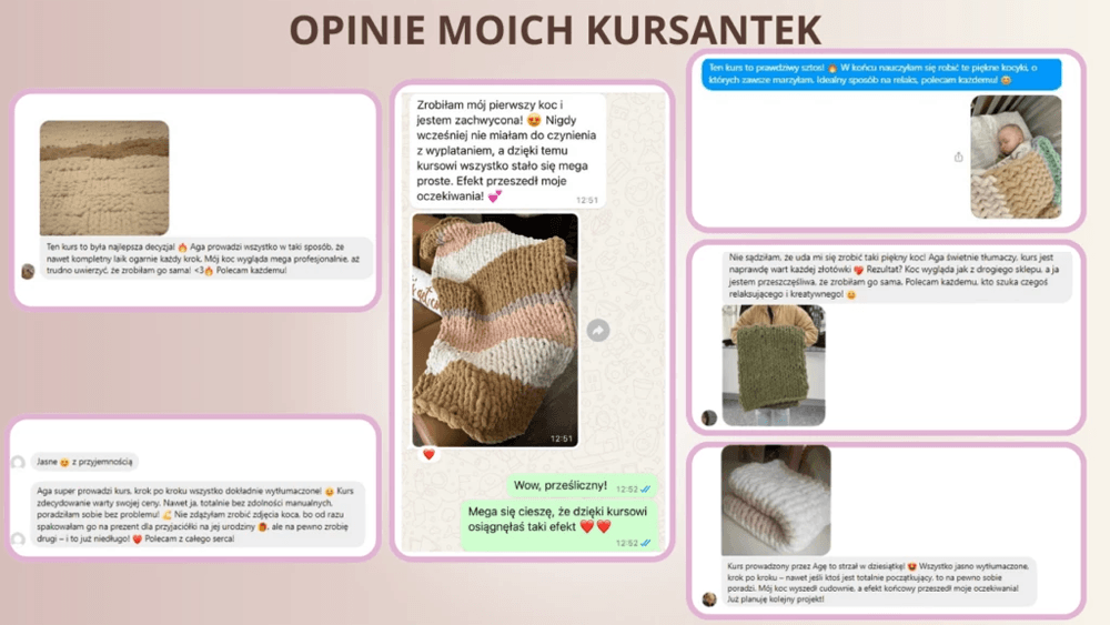 Meinungen der Kursteilnehmerinnen des Kurses Mit Leidenschaft geflochten