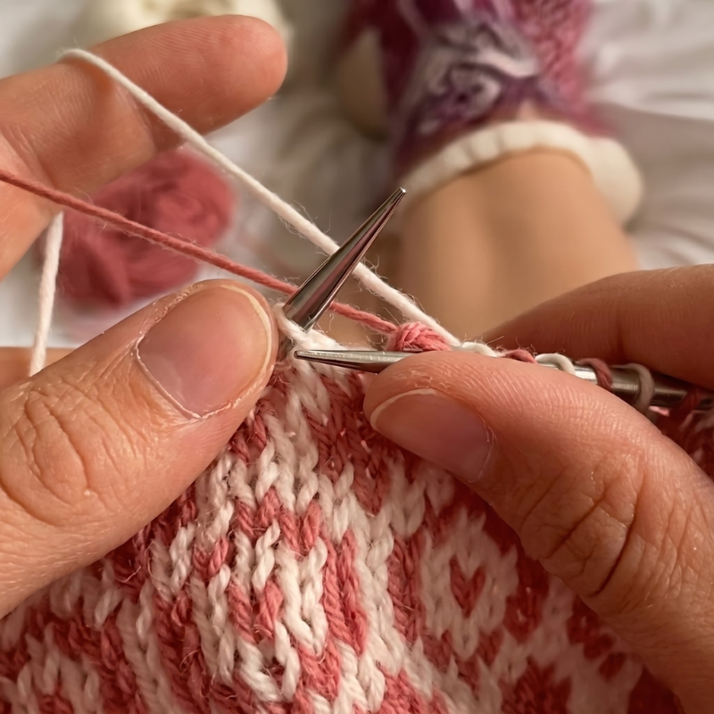 Chunky knit blanket