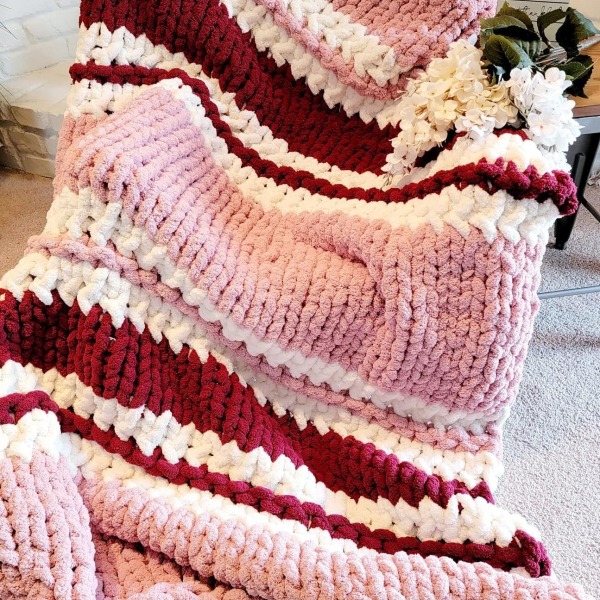 Jak zrobić chunky yarn blanket na palcach w 2 godziny? Przewodnik krok po kroku 3